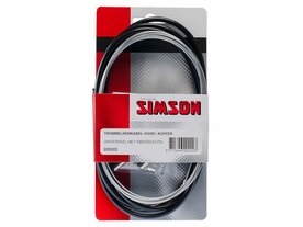 Kabelset compl. zwart uni rvs 20222 simson