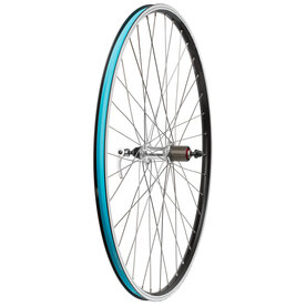 Achterwiel 28 cassette 8/9 sp zwarte velg remrand