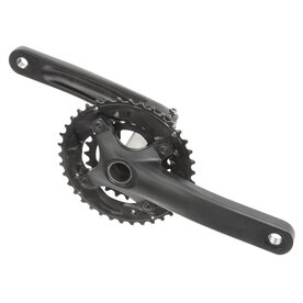 crankstel dubbel 38/24 zwart 