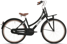 Bike fun 26 load meisjes zwart mat 26lmd80 3v