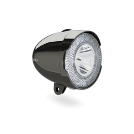Koplamp axa 706 dark chrome 15 lux