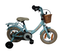 bike fun 12 girly blauw meisjes met mandje