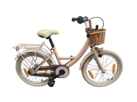bike fun 18 girly roze meisjes met mand