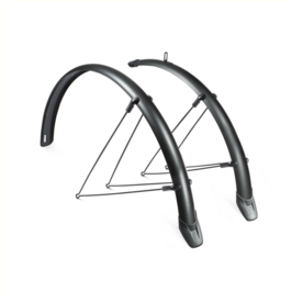 Spatbordenset  46 mm zwart 28 inch