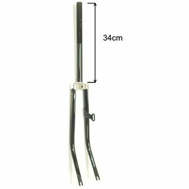 voorvork 28 tour 1 inch lange draad tour zwart glans