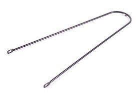 Spatbordstang draad zwart 2 ogen 357 mm