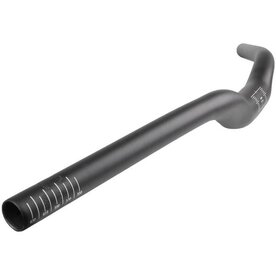 Stuurbocht alu 31.8 21mm rised 640 mm zwart gebogen
