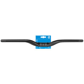 Stuurbocht alu 31.8 rised 12 mm 660 mm zwart gebogen