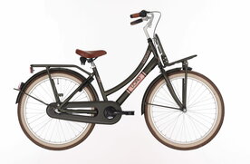 Bike fun 24lmd197 3v load meisjes green elegance met achterdrager