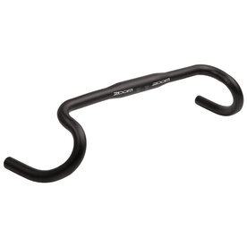 Stuurbocht gravel alu 31.8 440 mm  zwart gebogen