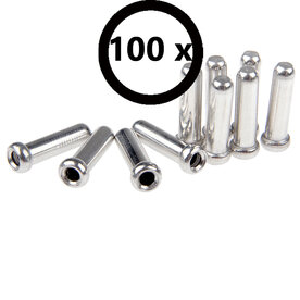 Kabeleindnippels shimano 1,2 alu per 100