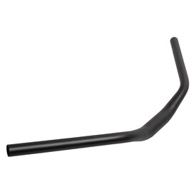 Stuurbocht alu 31.8 21mm rised 640 mm zwart gebogen