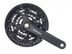 Crankstel triple shimano zwart 44/32/22 175 mm t3010