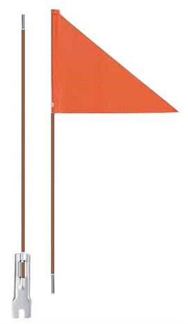 Vlag oranje deelbaar 