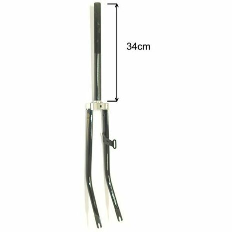 voorvork 28 tour 1 inch lange draad tour zwart glans