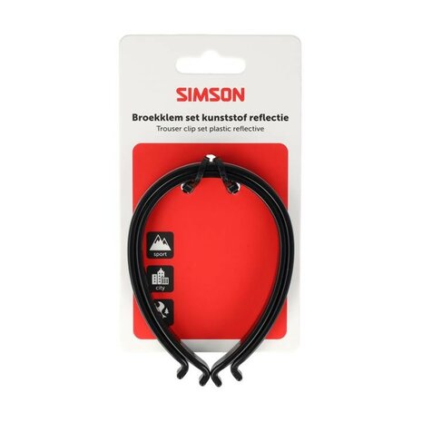 broekklemmen kunstof simson 20930 met reflex