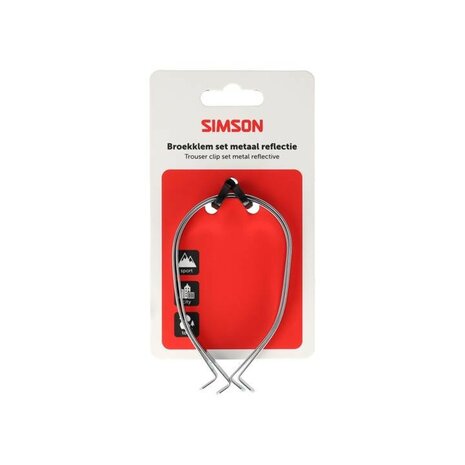 broekklemmen staal simson 20926 met reflex