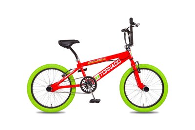 Crossfiets 20 freestyle  tornado rood glans