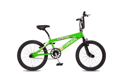 Crossfiets 20 freestyle  tornado groen glans