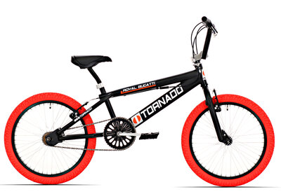 Crossfiets 20 freestyle  tornado zwart mat