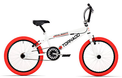 Crossfiets 20 freestyle  tornado wit glans