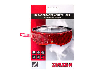 Achterlicht led op drager regular simson 020758