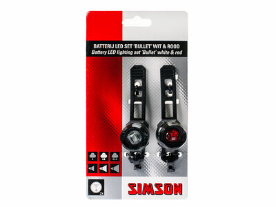 Verlichtings set bullet 1 led simson 022009