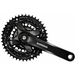 Crankstel triple shimano zwart 44/32/22 mt101