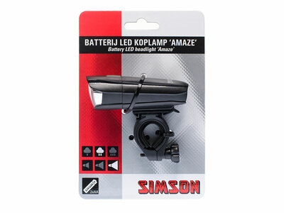 Koplamp batterij led amaze 25 lux simson 022005