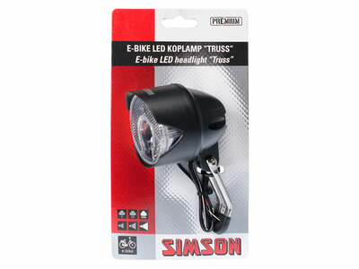 Koplamp e bike truss 30 lux simson 022016