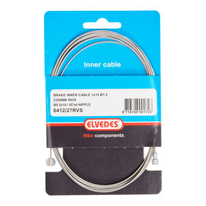 Kabel universeel elvedes rvs 2 nippels 225 cm 6412/27