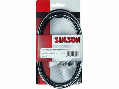 Kabelset compl. zwart uni 20219 simson