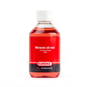 Olie mineraal rood 250 ml elvedes