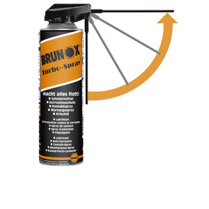 brunox turbo spray 500 ml 360gr spuitkop