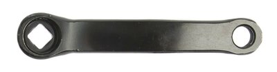 crank links staal zwart 170 spieloos