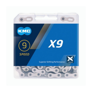 Ketting kmc 9 speed X9 zilver/grijs