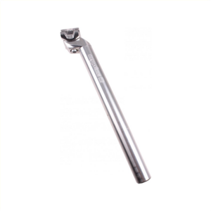 Zadelpen 27,2 350 mm ergotec 4 zilver 2 bouts