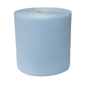 Poetspapier midi blauw  op rol 300 meter