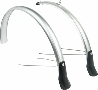 Spatbordenset  46 mm zilver 28 inch snello