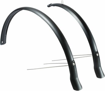 Spatbordenset  51 mm mat zwart 28 inch snello