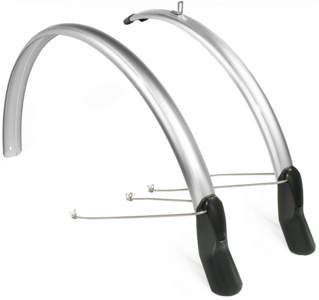 Spatbordenset  51 mm smoke zilver 28 inch scatto
