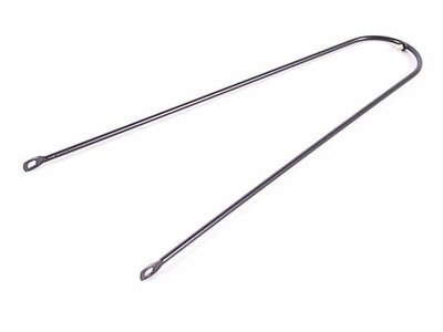 Spatbordstang draad zwart 2 ogen 357 mm