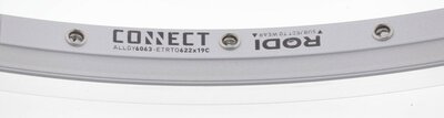 velg 28 rodi connect zilver remrand gebust 36 gts 