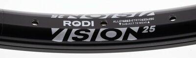velg 28 rodi vision 25 zwart disc 36 gts 