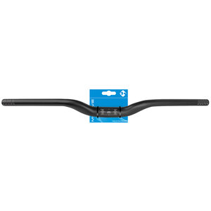 Stuurbocht alu 31.8 rised 12 mm 660 mm zwart gebogen