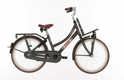 bike fun load 20lmd197 meisjes green elegance met a drager