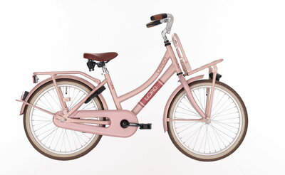 bike fun load 20lmd515 meisjes roze mahogany met a drager