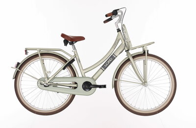Bike fun 24lmd540 3v load meisjes desert sage met achterdrager