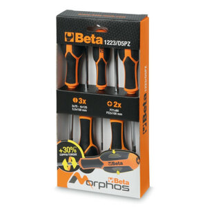 Schroevendraaier set 5 delig extra grip 1223d5p
