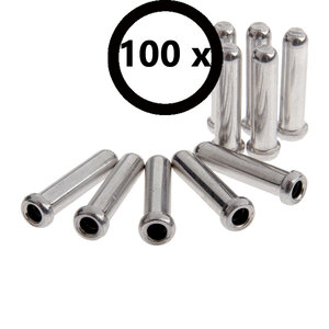 Kabeleindnippels shimano 1,6 alu per 100